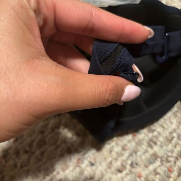 NWT J.Crew Underwire Bikini Top Navy Blue- Size 32D - Picture 7 of 7